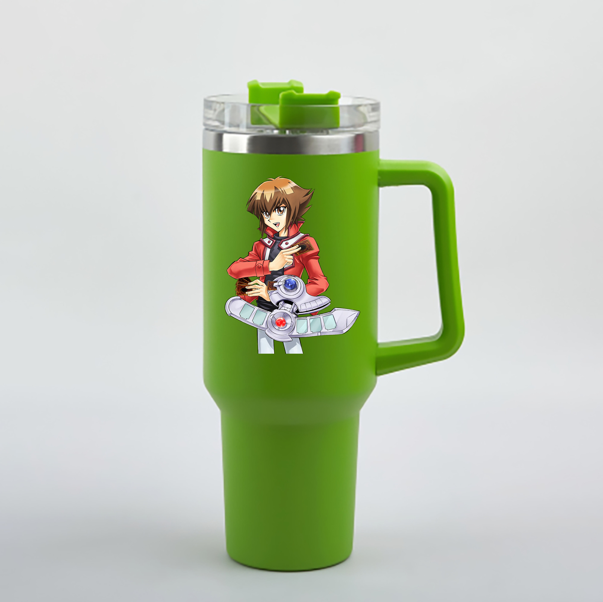（画像用） 遊☆戯☆王 Yu-Gi-Oh! 1200mL車用タンブラー - クリスタルステッカー（プラスチックストロー付き）